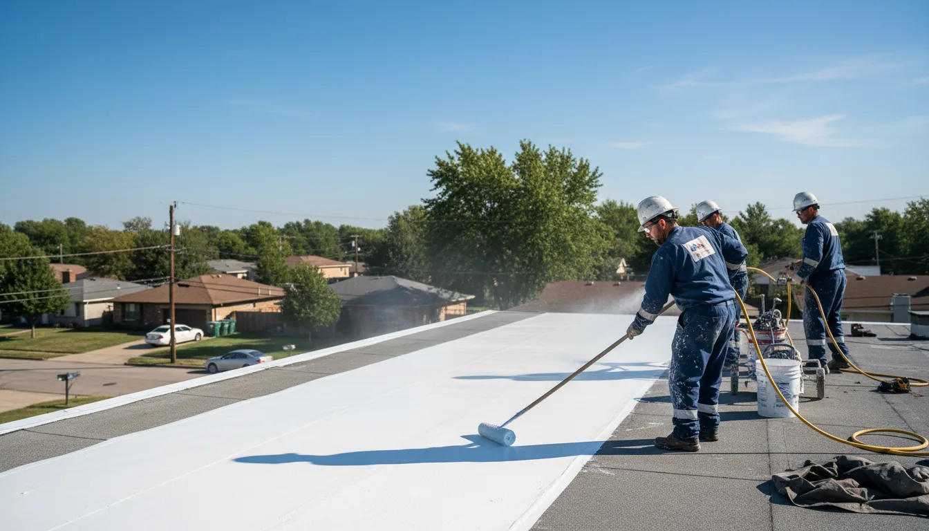 Commercial roof coating in West College Corner, IN near me